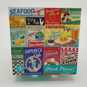 ReMarks Vintage Signs 500pc Jigsaw Puzzle Complete Pre Owned Mini Poster